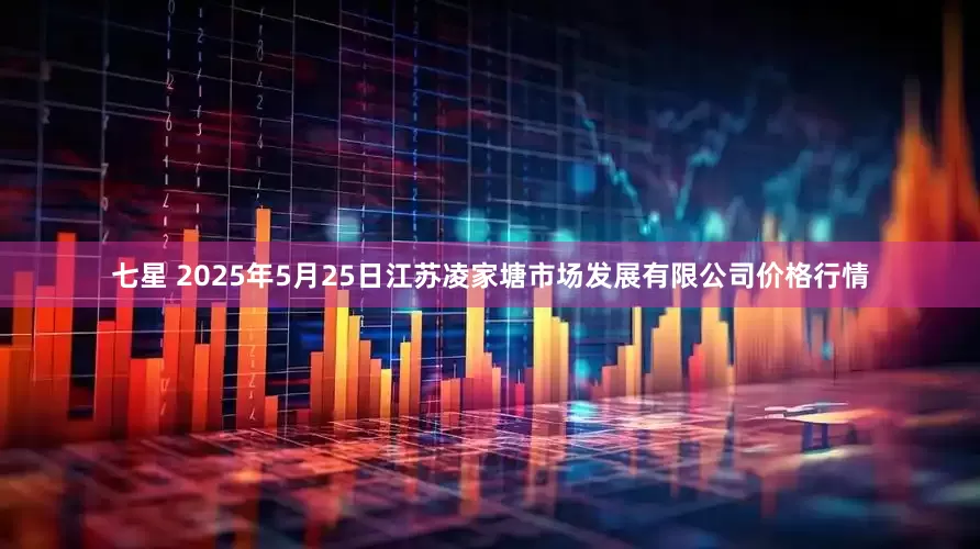 七星 2025年5月25日江苏凌家塘市场发展有限公司价格行情